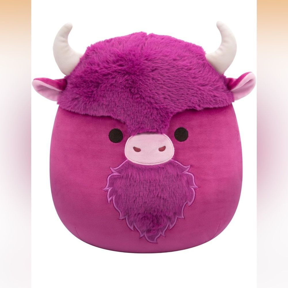 Squishmallows Original 12-Inch Dave Plum Bison - Plush (Medium) NWT in Box!